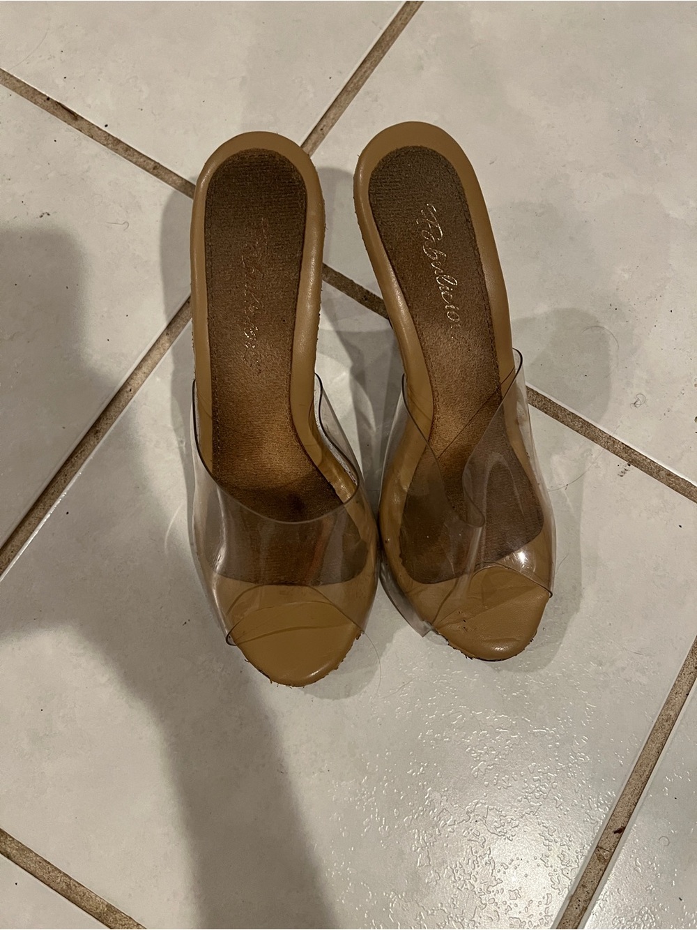 tiny stripper pleaser club heels well loved